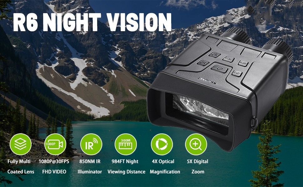 Abs Binocular Digital Night Vision Camera Black Thermal Vision Goggle